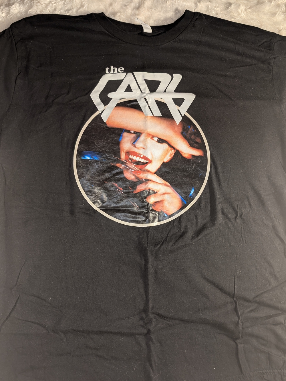 Men's The Cars Band T Shirt Black Graphic Short Sleeve Tee